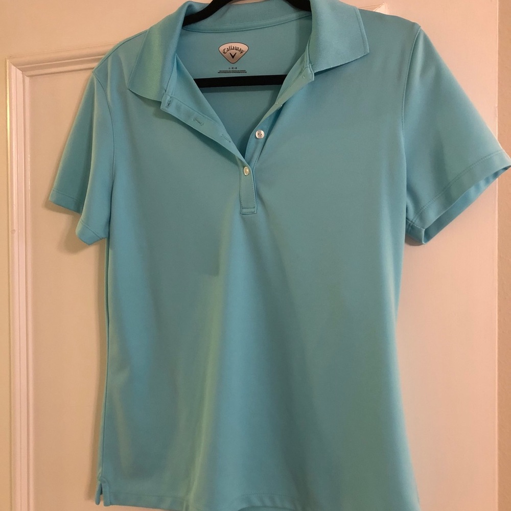 Women’s Callaway Golf Polo Size L in Light Blue